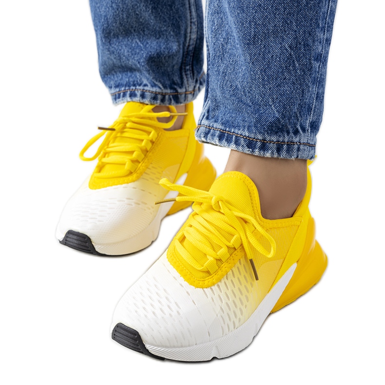 Sneakers sportive Glaner gialle bianca giallo