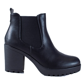SHELOVET Classici stivali Jodhpur neri sul palo nero