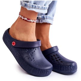Pantofole leggere da donna Kroks Big Star II275002 Blu Navy
