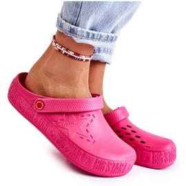 Ciabatte leggere da donna Kroks Big Star II275007 Fucsia rosa