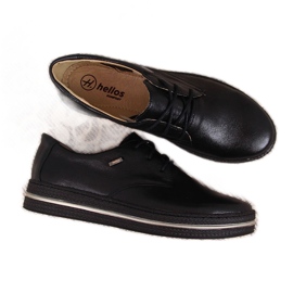 Scarpe da donna in pelle nera Helios 380 nero