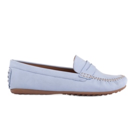 Marco Shoes Mocassini classici realizzati in morbida pelle blu