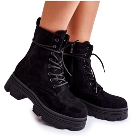 Stivaletti in camoscio nero Marley con cerniera
