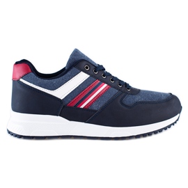 Comode scarpe sportive da uomo Shelovet blu navy