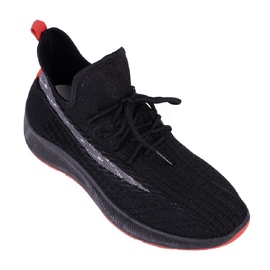 SHELOVET Scarpe sportive da uomo nere nero