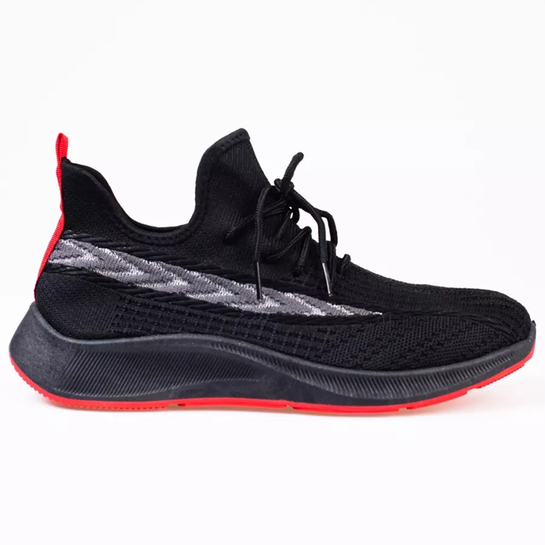 SHELOVET Scarpe da fitness da uomo nere nero rosso