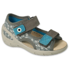 Befado scarpe per bambini pu 065X169 blu grigio