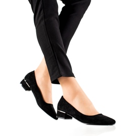 SHELOVET Décolleté classiche con tacco basso nero