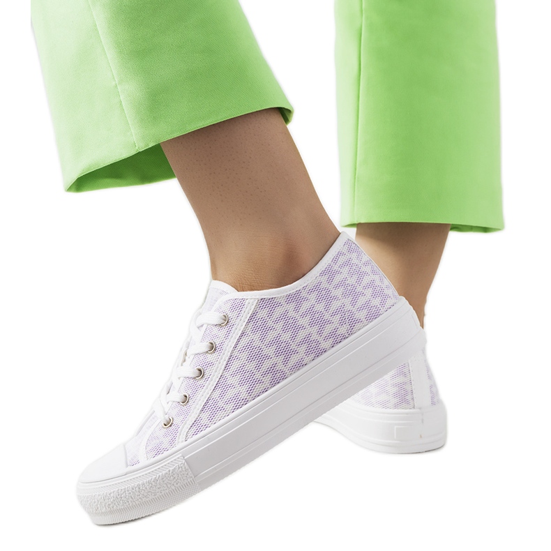 Sneakers Chelms bianche e viola bianca