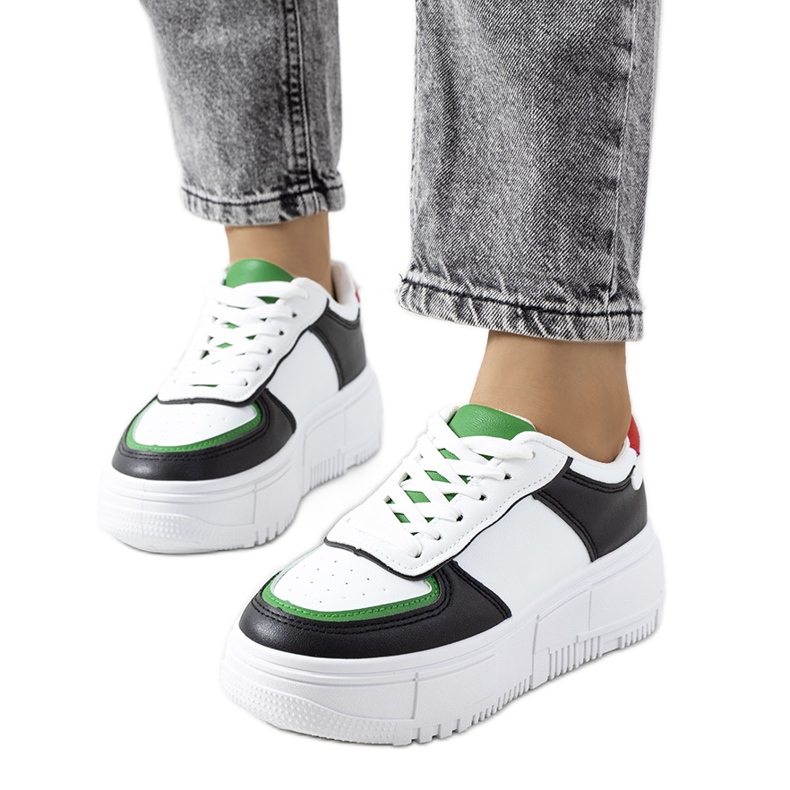 Sneakers da donna Mandib nere bianca