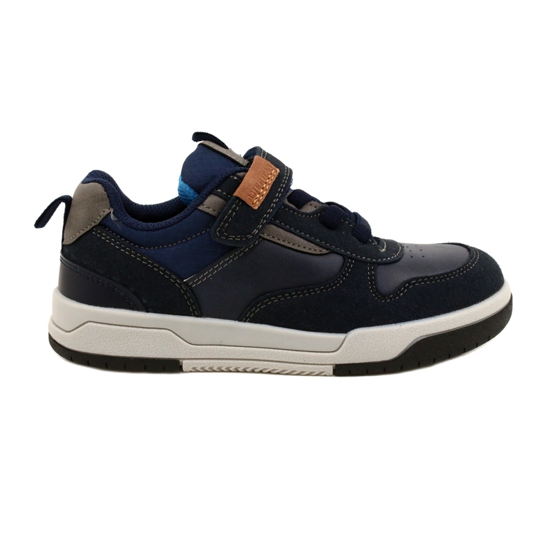 Scarpe sportive da ragazzo American Club ES95/22 blu navy
