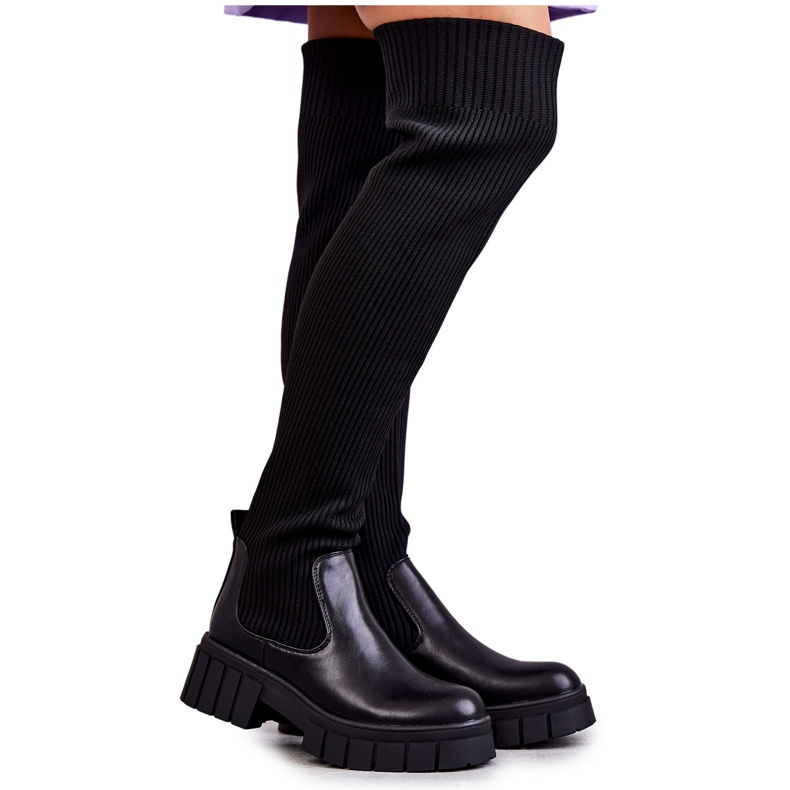 PS1 Stivali Alti Da Donna Workers Black Austin nero