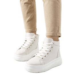 Sneakers beige alla caviglia di Nandew