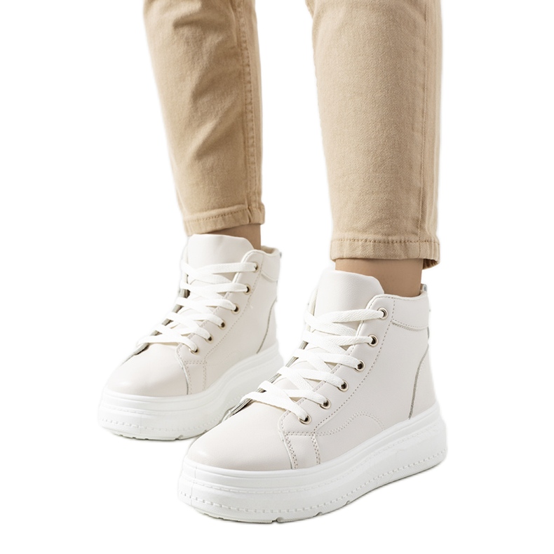 Sneakers beige alla caviglia di Nandew
