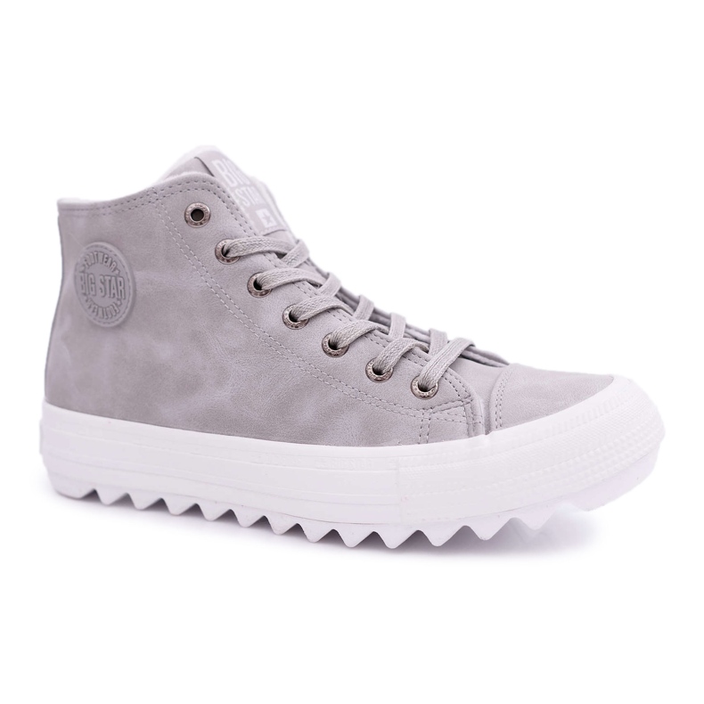 Sneakers da donna Big Star High Warm Grey EE274114 grigio