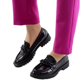 Scarpe laccate nere di Zezag nero