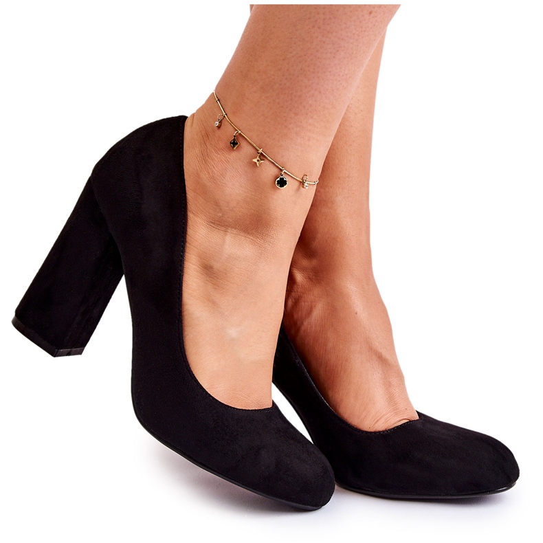WT1 Décolleté Classiche In Pelle Scamosciata Sul Tallone Reiser Nero