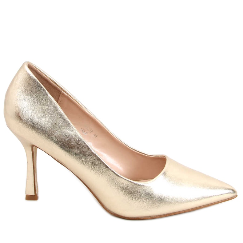 Tacchi alti da donna fiore Aurora Gold d'oro