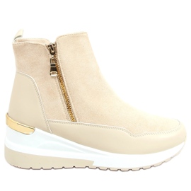 Stivali sulla suola sportiva Zazul Beige