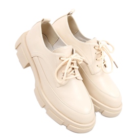 Mocassini su suola alta Unna Beige