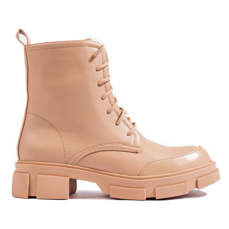 Borsa stringata da donna beige