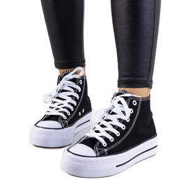 Sneakers nere sulla piattaforma Korgay nero