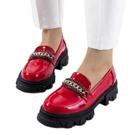 Scarpe Alcione laccate rosse rosso