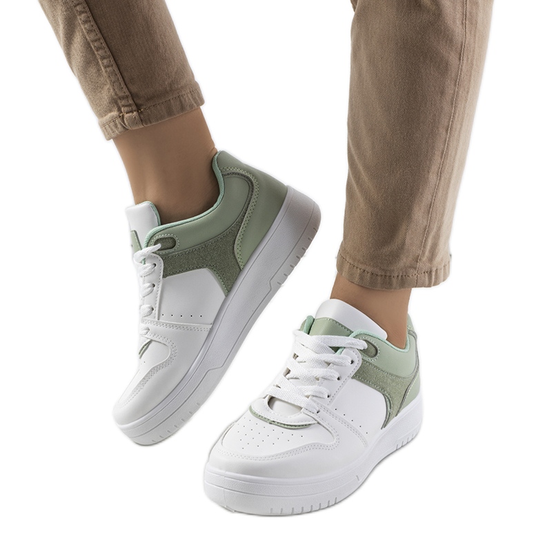 Sneakers da donna verdi Lins bianca verde