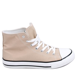 Sneakers in tela per la caviglia Jude Khaki beige