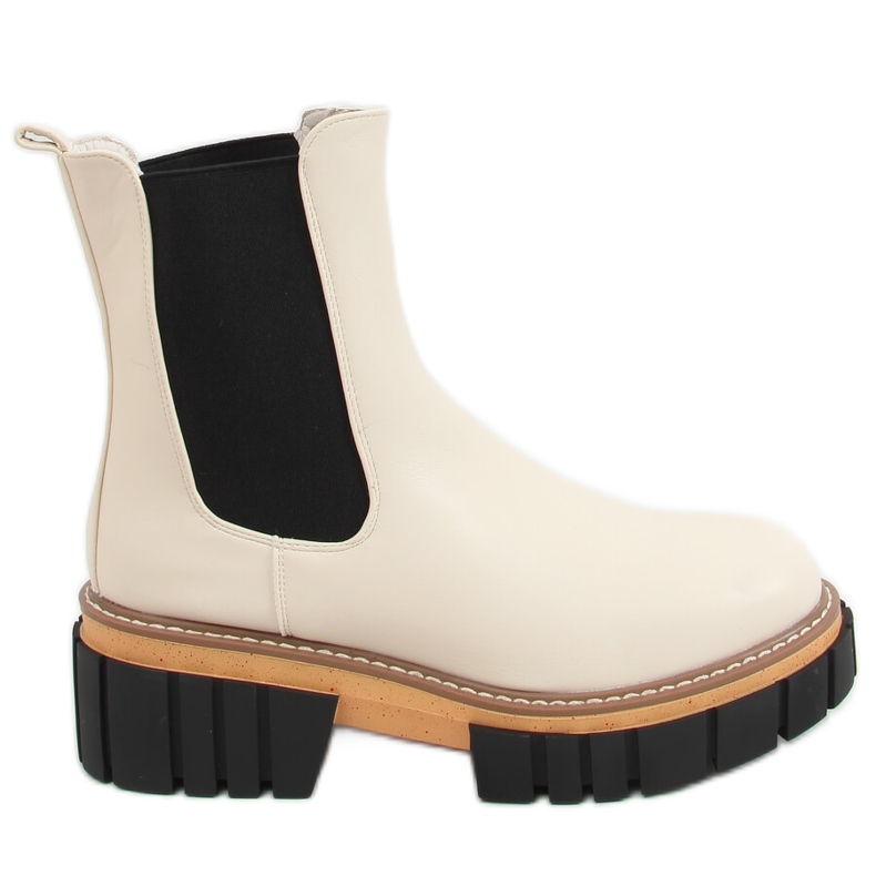 Stivaletti Chelsea panna da donna Bella Beige