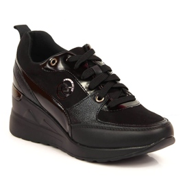 Scarpe stringate da donna eVento nero
