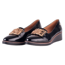 Eleganti scarpe laccate di W. Potocki nero