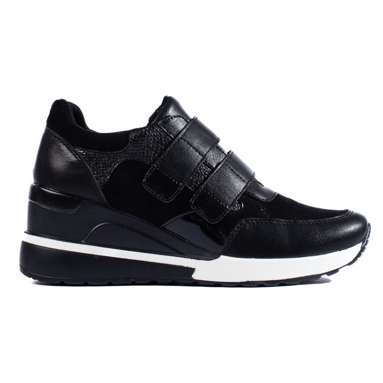 Sneakers nere in velcro di W. Potocki nero