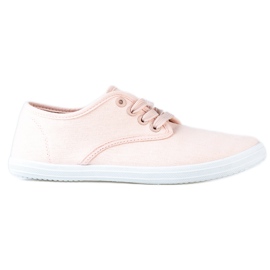 Sneaker da donna leggera in tessuto Shelovet rosa