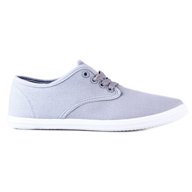 Sneakers da donna leggere in tessuto Shelovet grigio