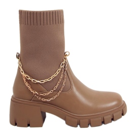 Stivali calzino Mona Khaki beige