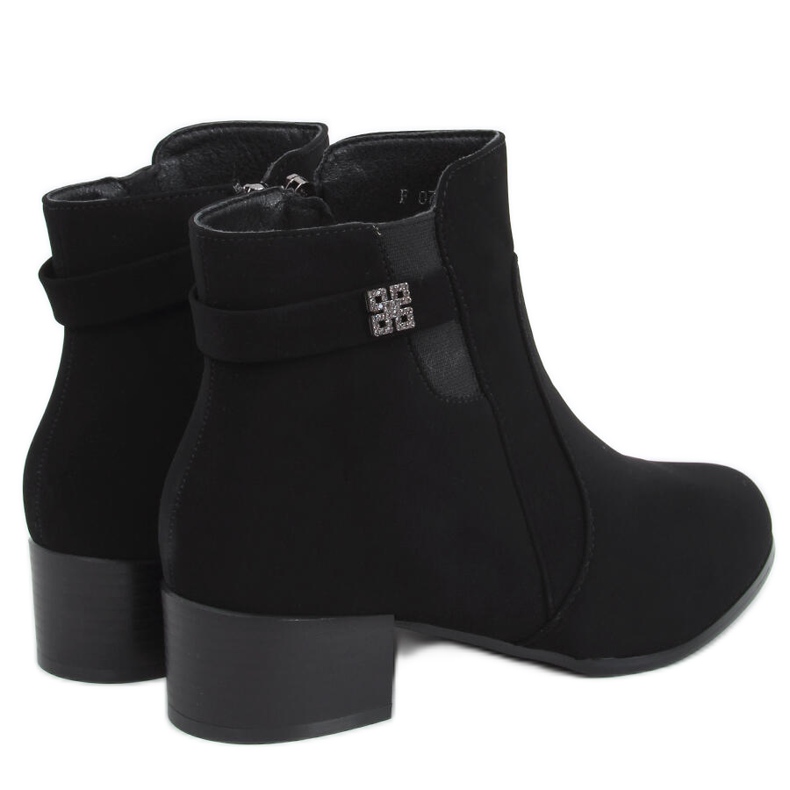 Stivali con tacco basso Radd Black nero