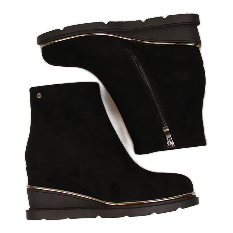 Stivali da donna con zeppa caldo Nero Nero Filippo