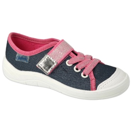 Scarpe per bambini Befado 351X001 blu navy rosa argento