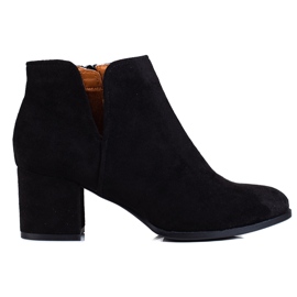 Stivali neri da donna Shelovet con cut-out nero