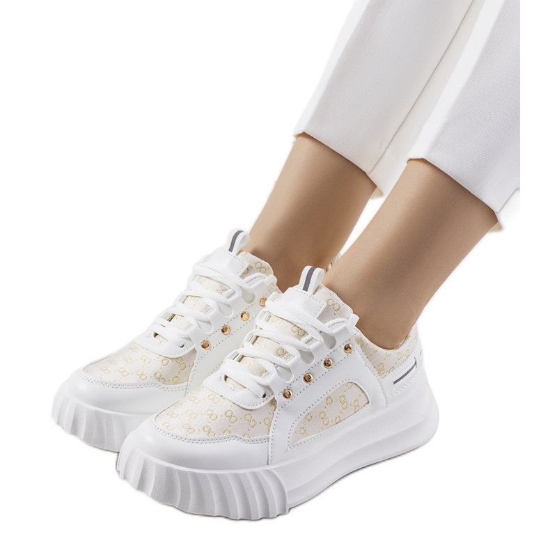 Sneaker Heleno beige bianca