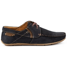 Olivier Mocassini da uomo neri in pelle 297 nero