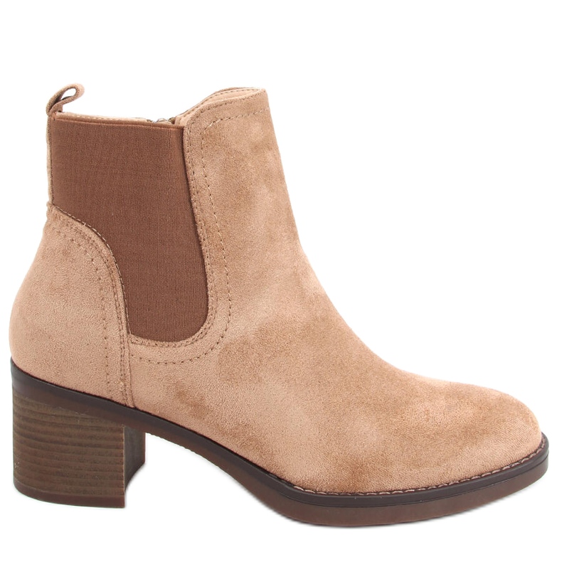 Stivali con tacco largo Fill Beige