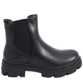 Stivali Chelsea con tacco alto Finn Black nero