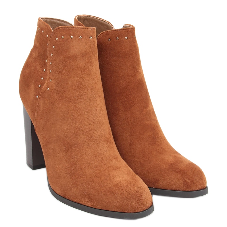 Stivali con tacco alto di Nora Camel marrone