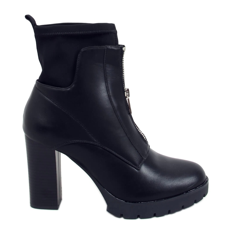Stivali a tacco alto Wavy Black nero