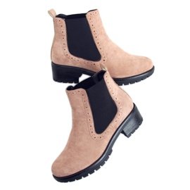 Stivaletti Chelsea da donna Kleo Beige nero
