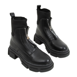 Stivali con tomaia a calzino Dolly Black nero
