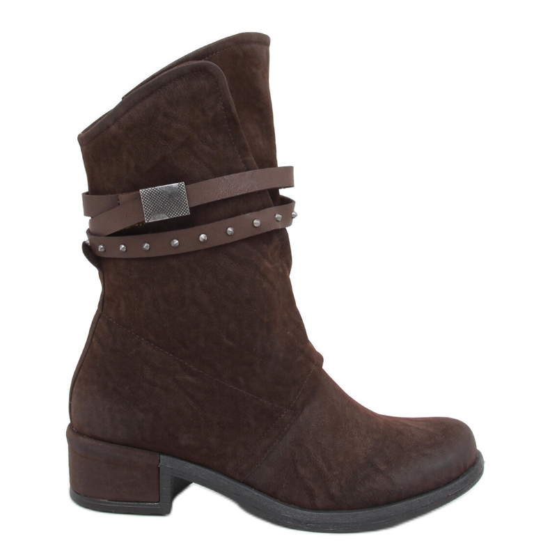 Stivali militari da donna Aina Brown marrone