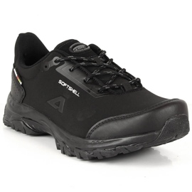 Scarpe da trekking impermeabili da uomo american club nere nero